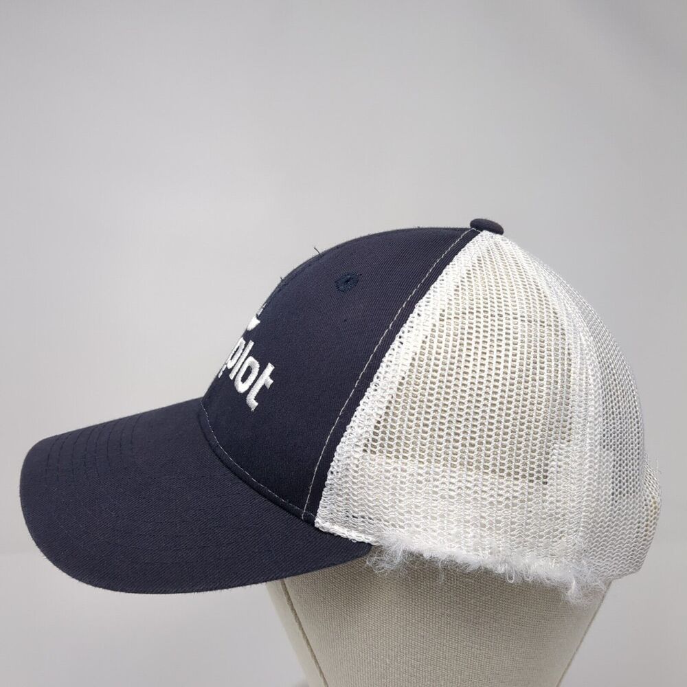 Simplot Snapback Mesh Back Trucker Hat Blue One S… - image 3